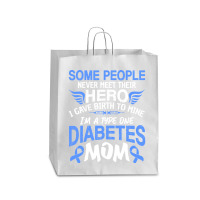 Type 1 Diabetes Mom Mother T1d Diabetic Awareness Women Pullover Hoodi Queen Paper Bag - 16 X 6 X 19 1/4 | Artistshot