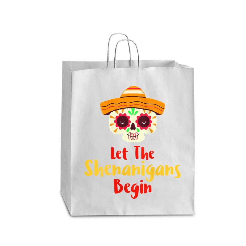 Womens Mardi Gras Outfit For Women Cute Shenanigans Day Of The Dead Ta Queen Paper Bag - 16 X 6 X 19 1/4 | Artistshot