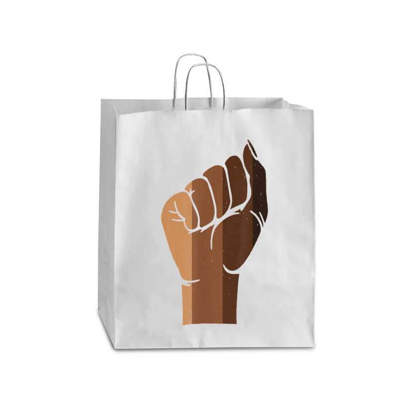 Drippin Melanin Fist Black Pride Black History Month Gift _002 Queen Paper Bag - 16 X 6 X 19 1/4 | Artistshot