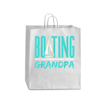 Boating Grandpa Sailboat Sailor Sail Sailing Hobby Granddad T Shirt Queen Paper Bag - 16 X 6 X 19 1/4 | Artistshot