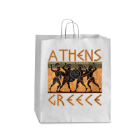 Womens Ancient Greece Warrior Greek Mythology Athens Souvenir V Neck T Queen Paper Bag - 16 X 6 X 19 1/4 | Artistshot