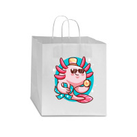 Axolotl Axolotl Fish Axolotl Pun Axolotl Lover Funny Axolotl Cute Axol Star Paper Bag - 13 X 7 X 13 | Artistshot