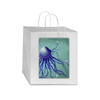 Jellyfish Artwork Digitalart Star Paper Bag - 13 X 7 X 13 | Artistshot