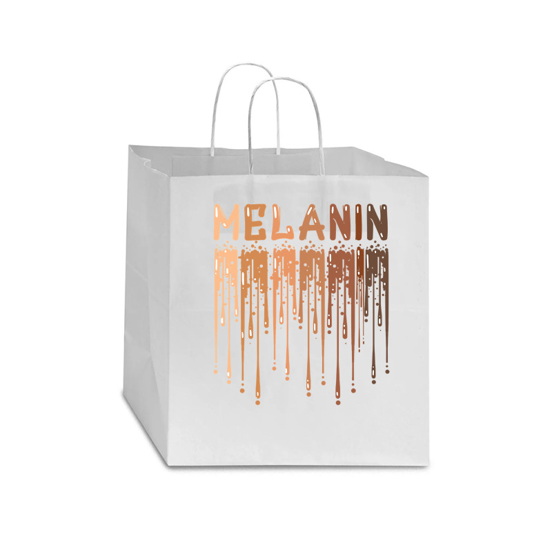 Drippin Melanin For Women Pride  Gifts Black History Month Star Paper Bag - 13 X 7 X 13 | Artistshot