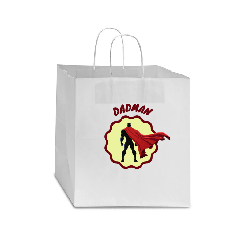 Dadman - Fathers Day Star Paper Bag - 13 X 7 X 13 | Artistshot