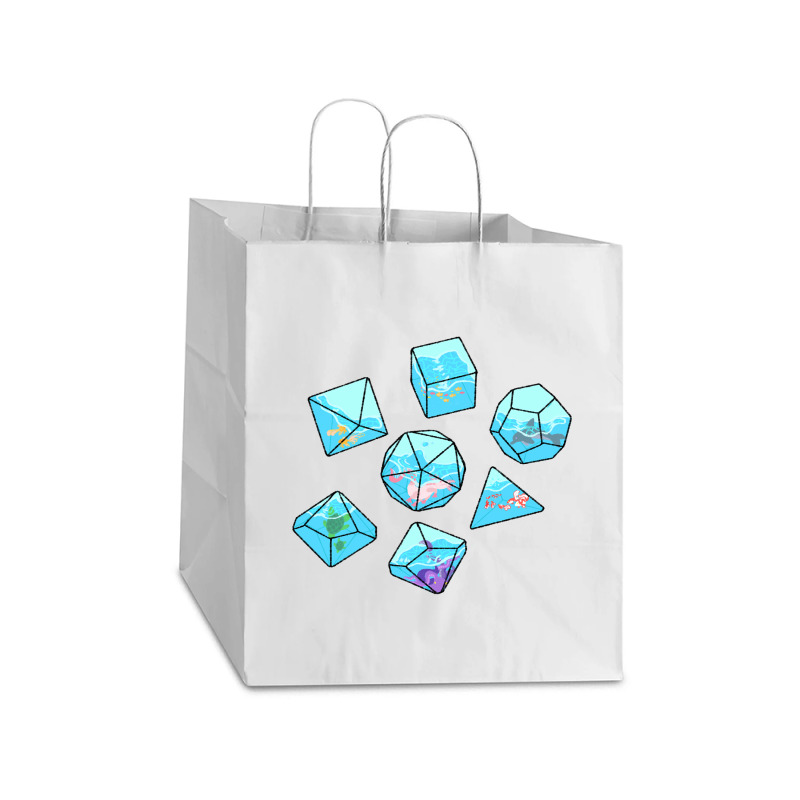 Pond Life Dice Take Out Paper Bag - 14 X 10 X 15 1/2 | Artistshot