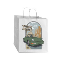 Olive Green 911 Vintage Take Out Paper Bag - 14 X 10 X 15 1/2 | Artistshot