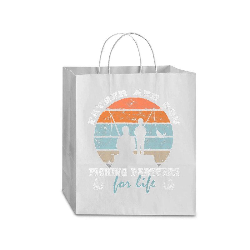 Father And Son Fishing Partners For Life Dad Son Fishing Premium Traveler Paper Bag -13 X 6 X 15 3/4 | Artistshot