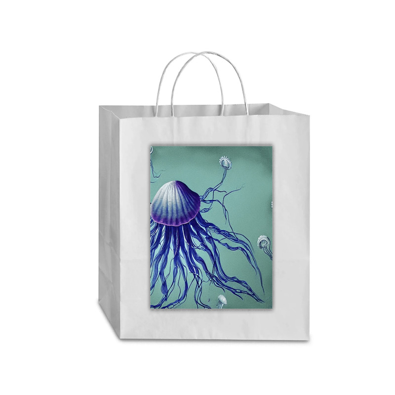 Jellyfish Artwork Digitalart Traveler Paper Bag -13 X 6 X 15 3/4 | Artistshot