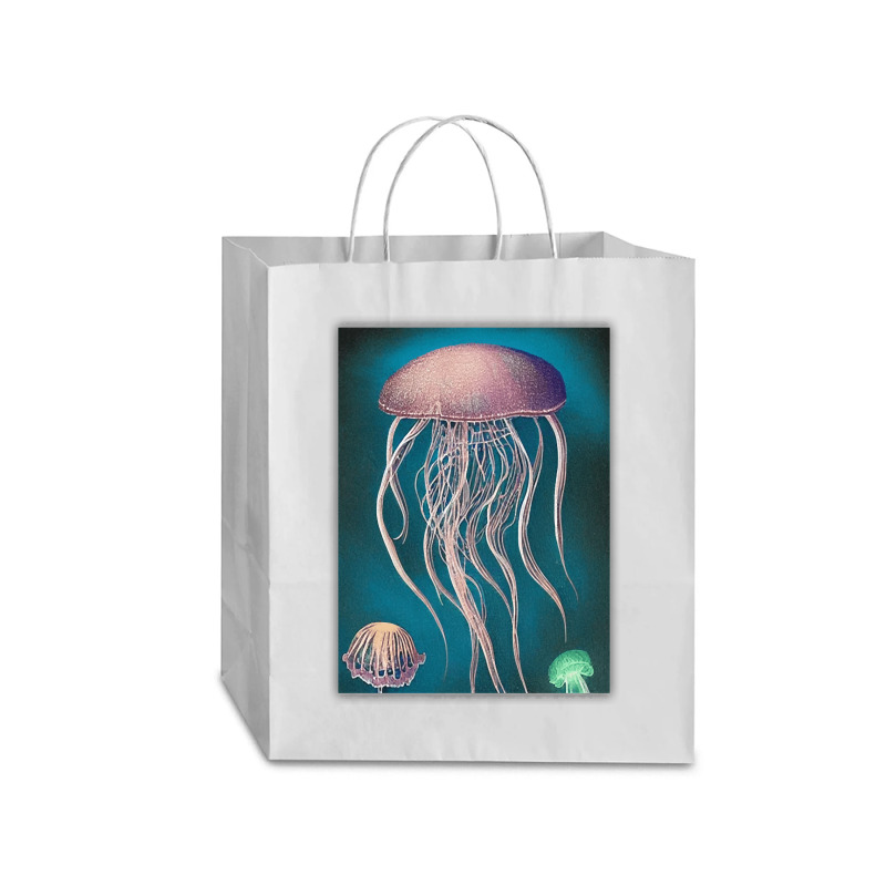 Jellyfish Artwork Beach Traveler Paper Bag -13 X 6 X 15 3/4 | Artistshot