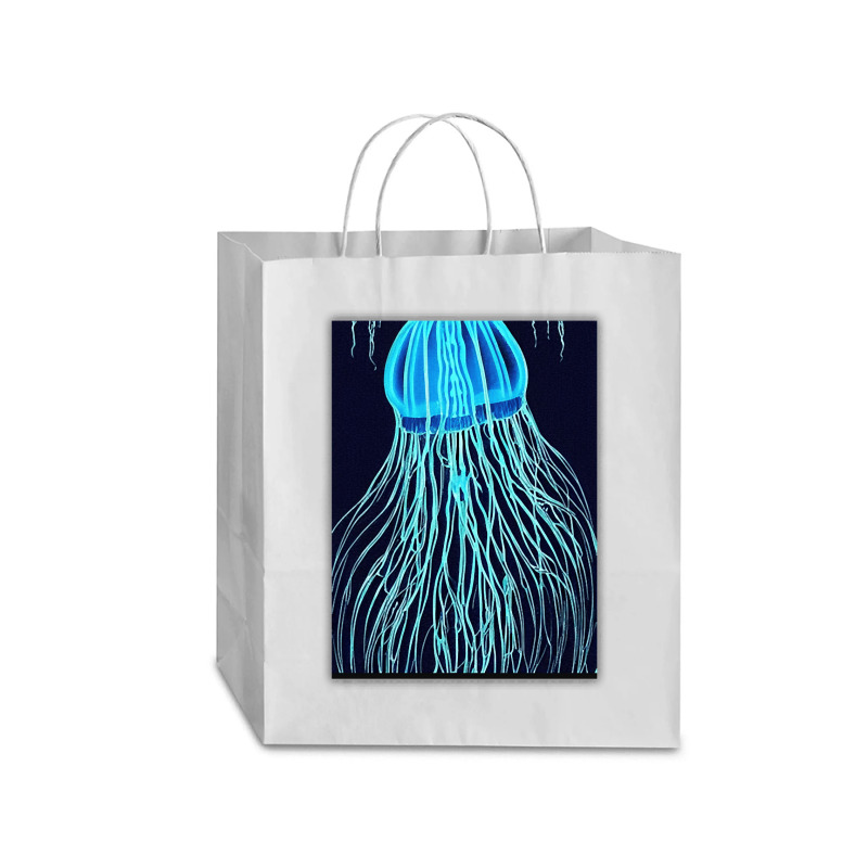 Jellyfish Artwork Sea Traveler Paper Bag -13 X 6 X 15 3/4 | Artistshot