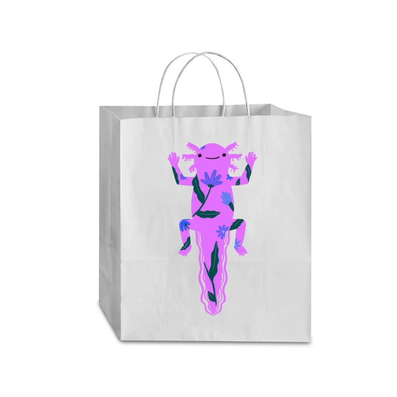 I Love My Pink Axolotl Traveler Paper Bag -13 X 6 X 15 3/4 | Artistshot