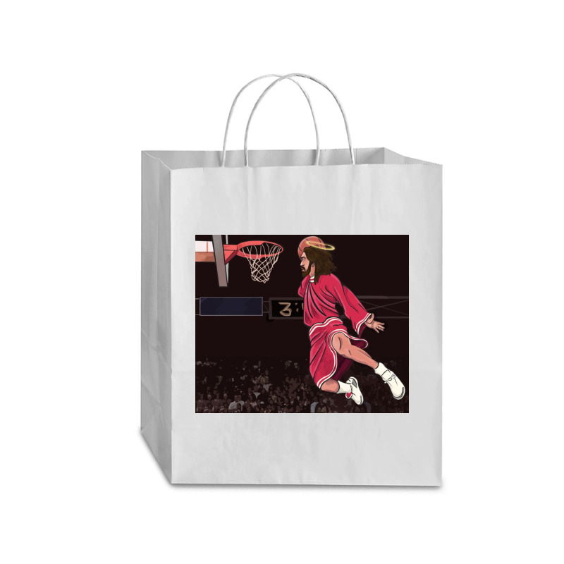 Could Jesus Ball Poster Traveler Paper Bag -13 X 6 X 15 3/4 | Artistshot