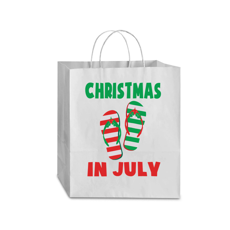 Christmas In July Flip Flop Xmas In July Decorations Party Traveler Paper Bag -13 X 6 X 15 3/4 | Artistshot