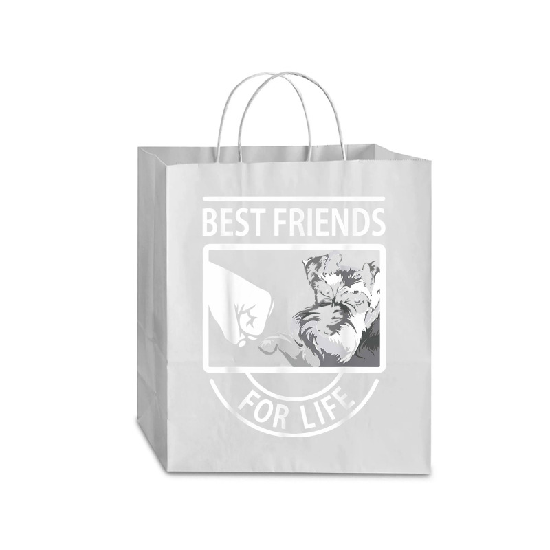 Schnauzer Best Friends For Life Tshirt Traveler Paper Bag -13 X 6 X 15 3/4 | Artistshot