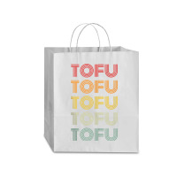 Tofu Foodie Vegetarian Retro Style World Vegan Day Tank Top Traveler Paper Bag -13 X 6 X 15 3/4 | Artistshot