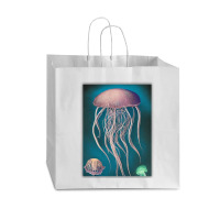 Jellyfish Artwork Beach Vogue Paper Bag - 16 X 6 X 12 | Artistshot