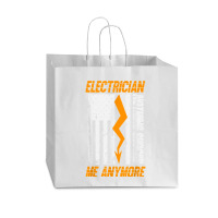 Electrician Nothing Shocks Me Anymore Usa Flag American Vogue Paper Bag - 16 X 6 X 12 | Artistshot