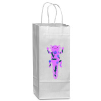 I Love My Pink Axolotl Wine Paper Bag - 5 1/2 X 3 1/4 X 13 | Artistshot