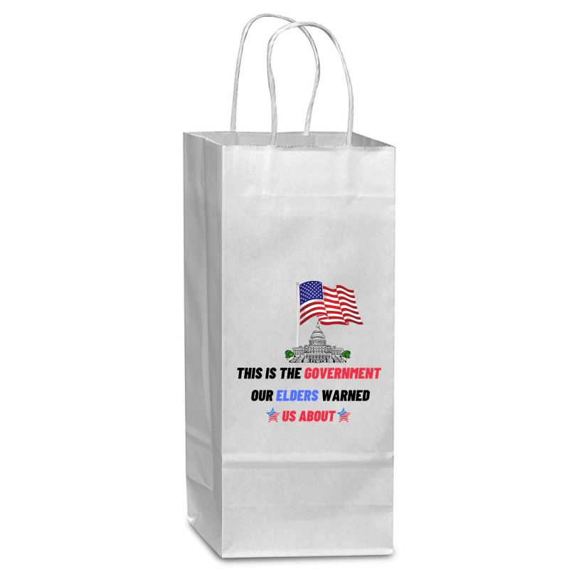 This Is The Government Our Founders Warned Us About Classic  Copy Copy Wine Paper Bag - 5 1/2 X 3 1/4 X 13 | Artistshot