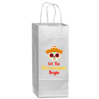 Womens Mardi Gras Outfit For Women Cute Shenanigans Day Of The Dead Ta Wine Paper Bag - 5 1/2 X 3 1/4 X 13 | Artistshot