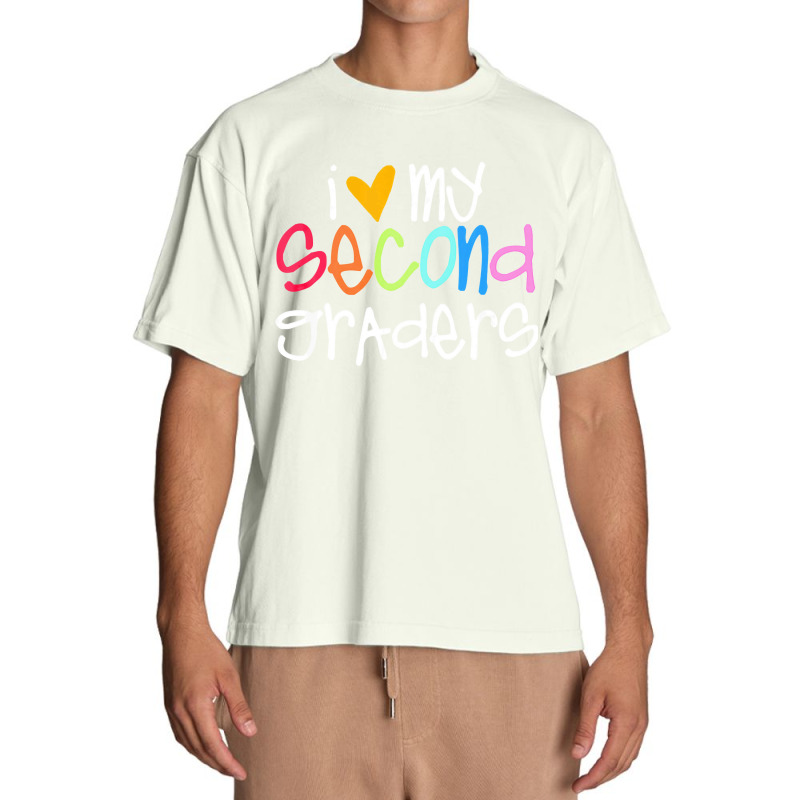 2nd Grade Teacher Shirts I Love My Second Graders Urban Heavy T-shirt | Artistshot