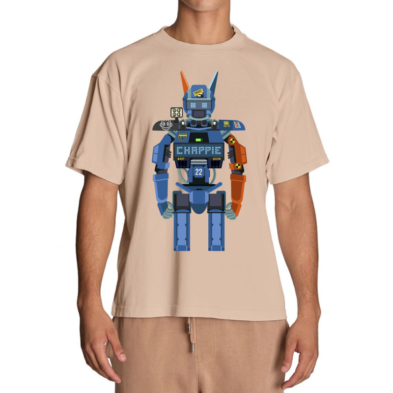 Chappie Flat Fanart Urban Heavy T-shirt | Artistshot