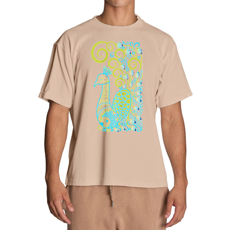 Peacock Mandala & Yoga Gift T Shirt Urban Heavy T-shirt | Artistshot