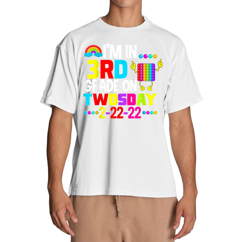 Funny I'm In 3rd Second Grade On Twosday February 22nd 2022 T Shirt Urban Heavy T-shirt | Artistshot