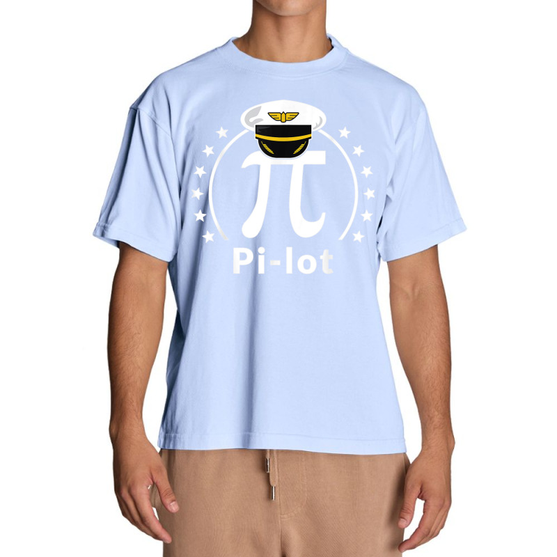 Pi Day Design For An Airplane Pilot T Shirt Urban Heavy T-shirt | Artistshot