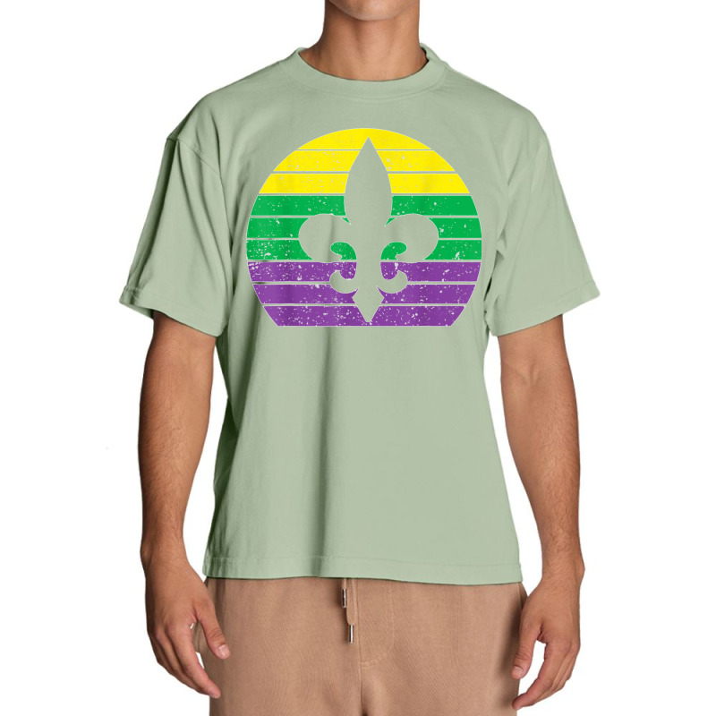 Retro Jester Hat Silhouette Mardi Gras Carnival T Shirt Urban Heavy T-shirt | Artistshot