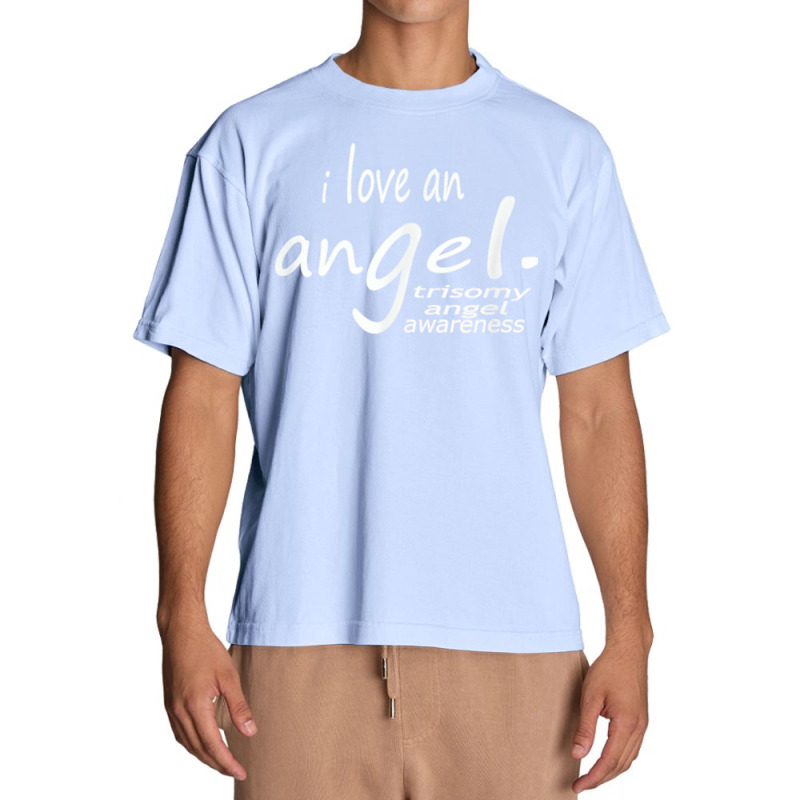 Trisomy Angel Awareness , Funny Support Of Family T Shirt Urban Heavy T-shirt | Artistshot