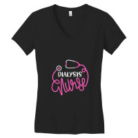 Dialysis Nurse Funny Nephrology Nursing Department Nurse Women's V-neck T-shirt | Artistshot