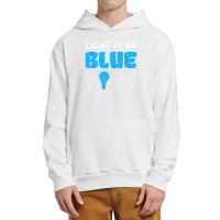 Light It Up Blue Autism Awareness Ribbon Puzzle Pieces Urban Pullover Hoodie | Artistshot