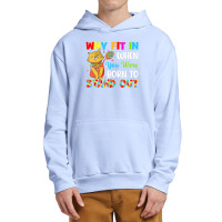 Why Fit In When You Were Born To Stand Out Autism Awareness (2) Urban Pullover Hoodie | Artistshot