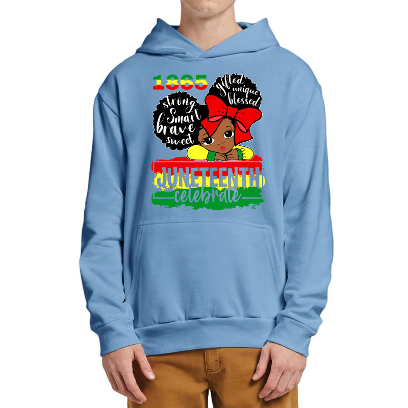 Black Girl Juneteenth 1865 Celebrate Indepedence Day Kids Urban Pullover Hoodie by nhan0105 | Artistshot