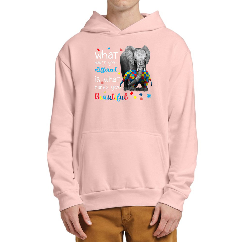 What Makes You Different Elephant Mom Autism Awareness Urban Pullover Hoodie | Artistshot