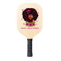 Black Women Black Queen Breast Cancer Warrior Pink Ribbon T Shirt Pickleball Paddle | Artistshot