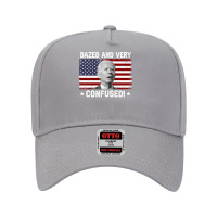 Funny Joe Biden Dazed And Very Confused Funny Satire Long Sleeve T Shi Adjustable Baseball Cap | Artistshot