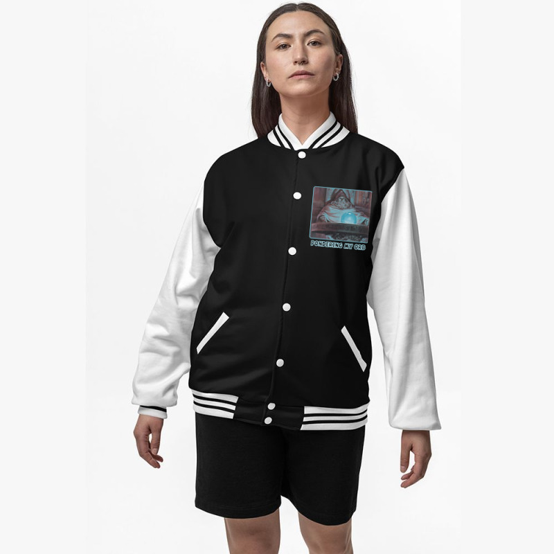 Pondering My Orb Meme Pullover Hoodie Bomber Jacket | Artistshot