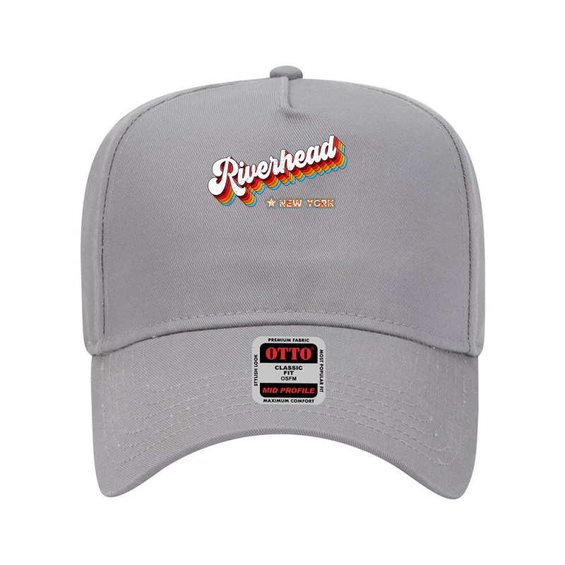 Retro 80s Riverhead New York Ny T Shirt Adjustable Baseball Cap | Artistshot