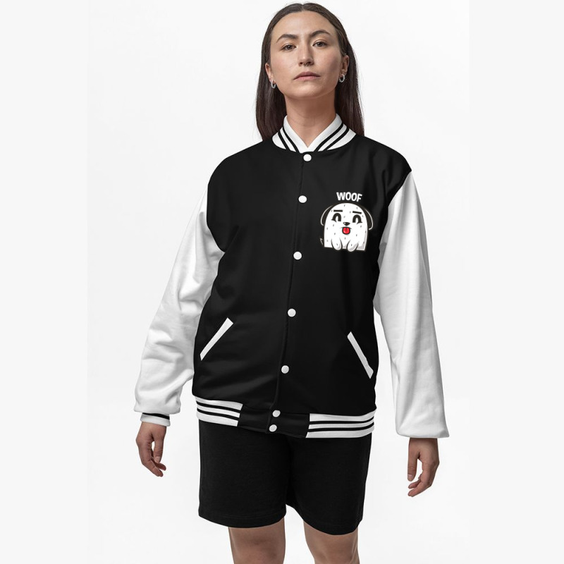 Woof, Dog Bomber Jacket | Artistshot