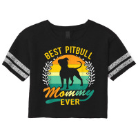 Retro Vintage Best Pitbull Mommy Ever T Shirt Scorecard Crop Tee | Artistshot