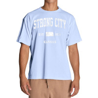 Strong City Kansas Ks Vintage Athletic Sports Design T Shirt Urban Heavy T-shirt | Artistshot