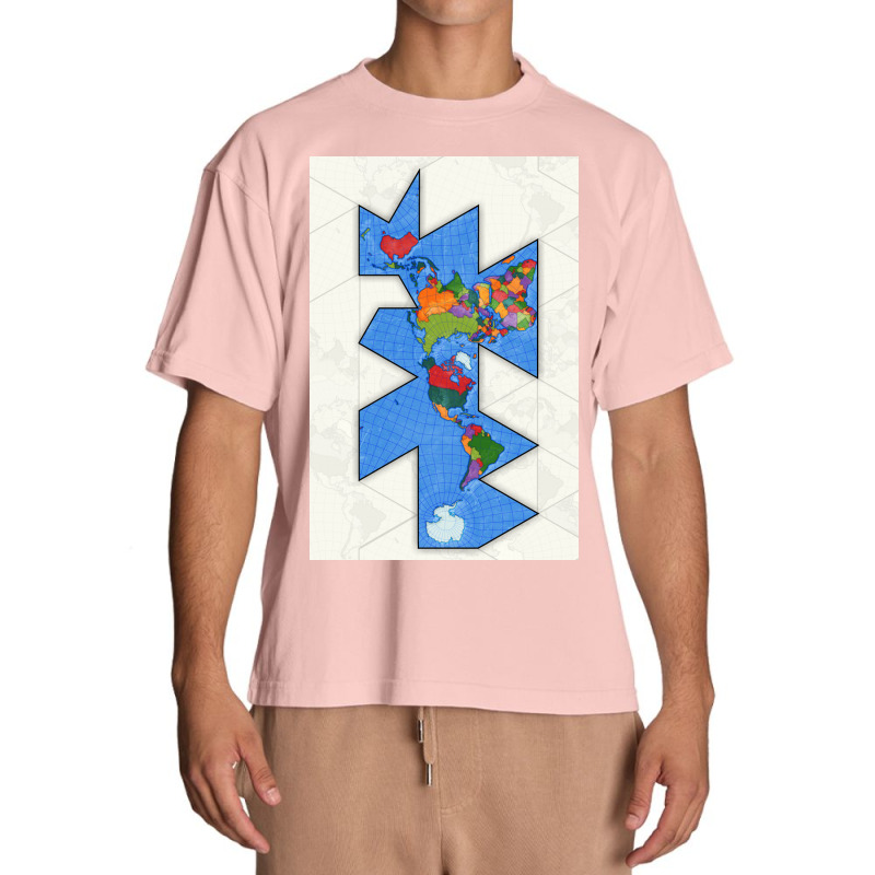 Dymaxion World Map Urban Heavy T-shirt | Artistshot