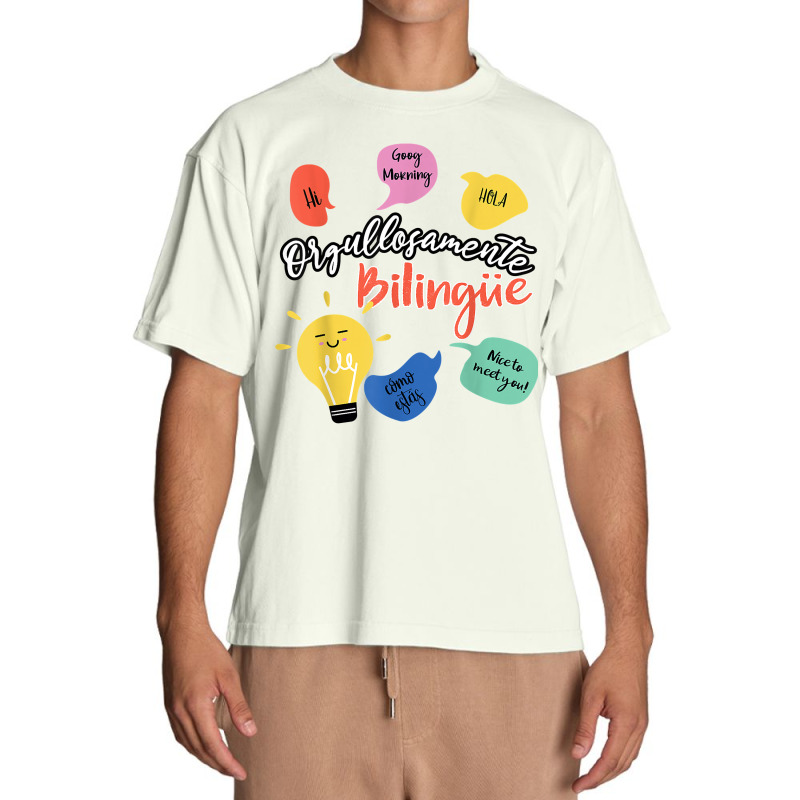 Orgullosamente Bilingue Maestra T Shirt Urban Heavy T-shirt by shoaibmolleda | Artistshot