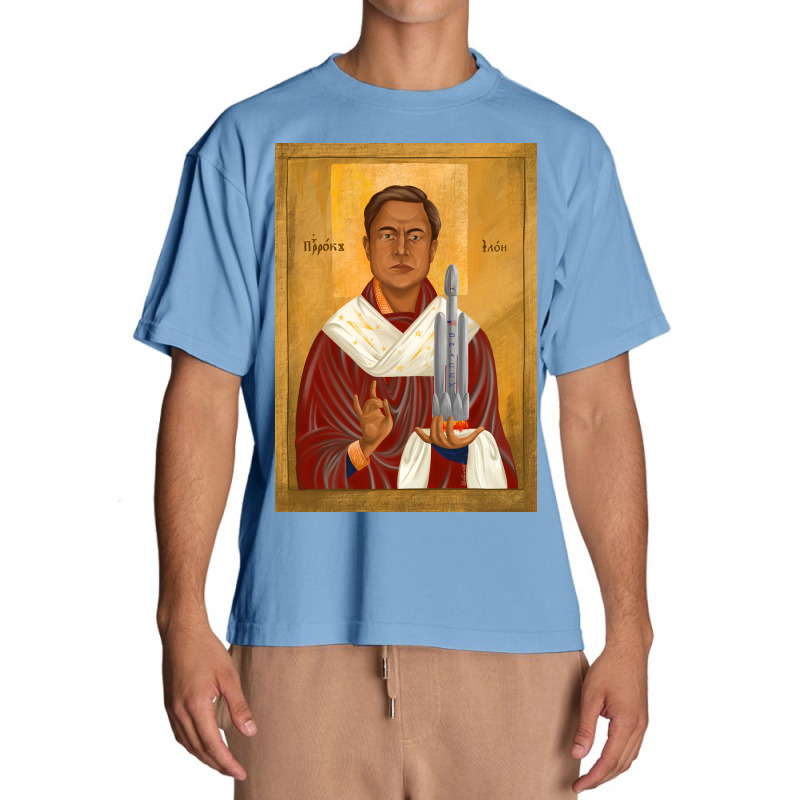 Holy Prophet Elon Musk Urban Heavy T-shirt by trokeryth | Artistshot