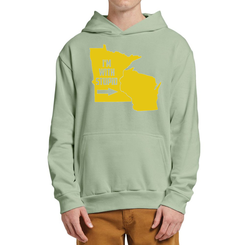 Minnesota I'm With Stupid Urban Pullover Hoodie | Artistshot