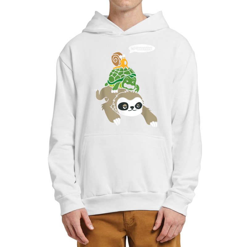 Sloth Turtle Snail Piggyback T Shirt Animal Running Wild Tee Urban Pullover Hoodie by aryanahjerich | Artistshot