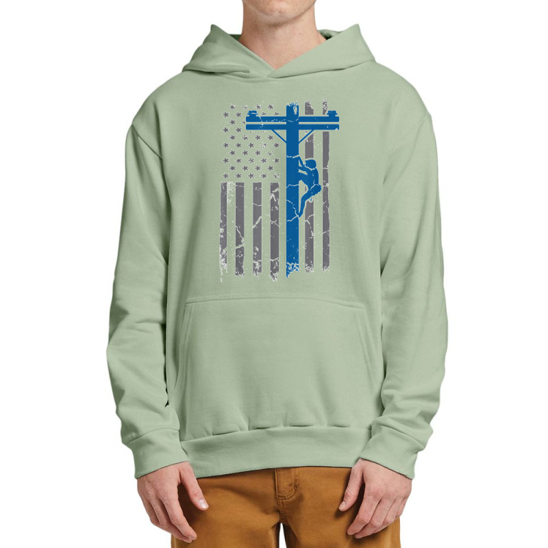 Lineman Enthusiast Line Working Lover Electronic Technician Urban Pullover Hoodie by CharlesLCross | Artistshot